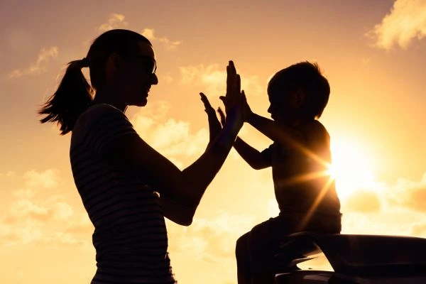 Image of happy mother and child after resolving child arrangements South Yorkshire